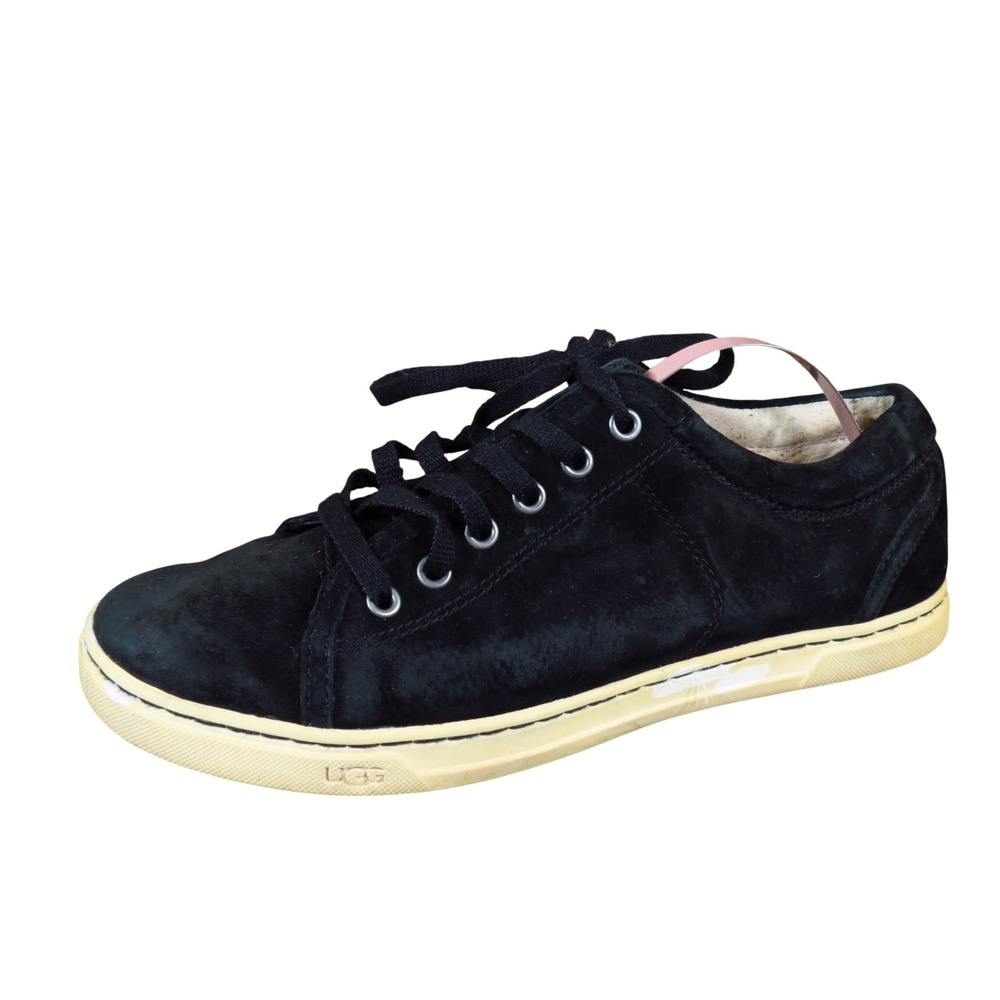 UGG Tomi Women Sneakers Size 7 Walking Shoes Black Suede 1005484